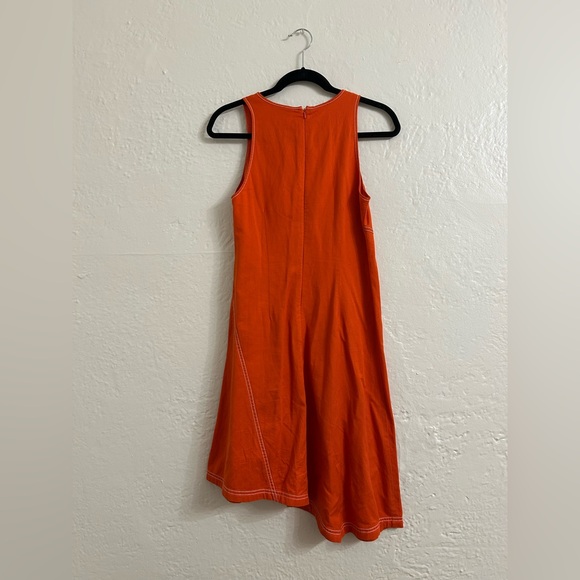Orange Sleeveless Dress - Picture 4 of 4